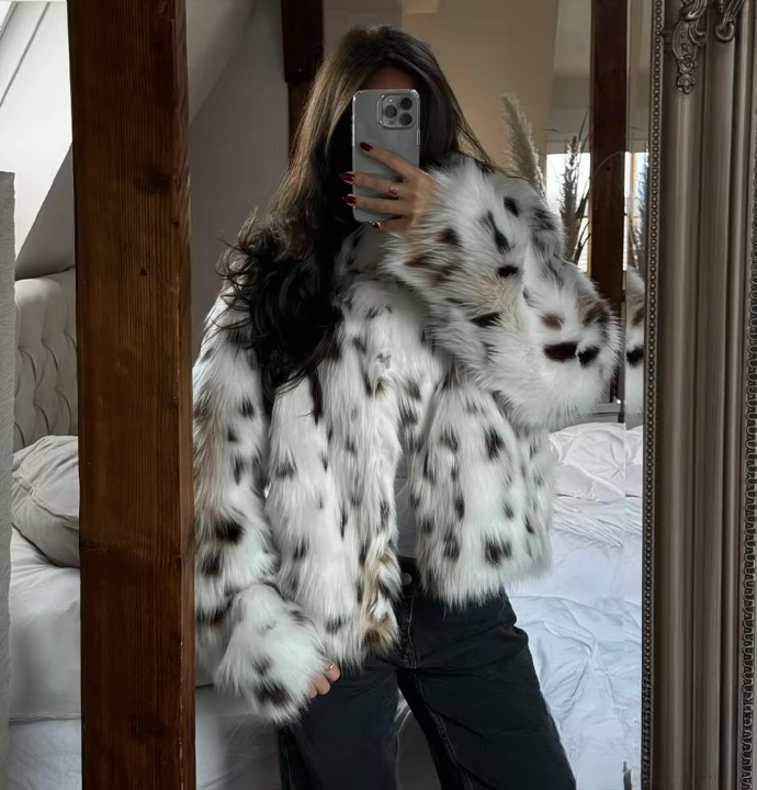 Snow Leopard Ember Jacket